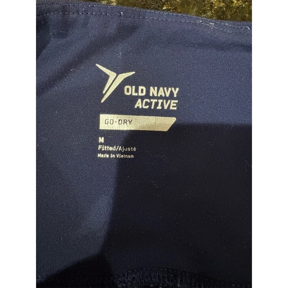 Old Navy Active Go-Dry Leggings Womens M Blue High Rise Mesh Pockets - Picture 5 of 5